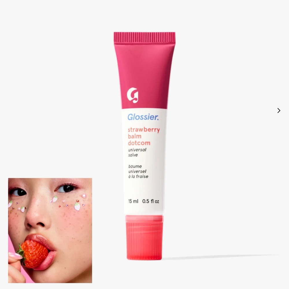Strawberry Glossier Balm Dot Com